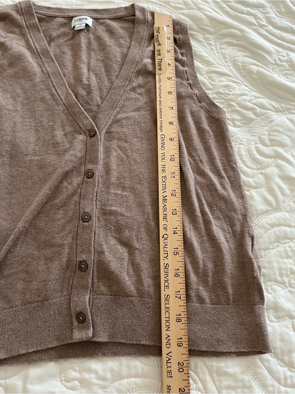 J. Crew bundle Women’s V-Neck Button Front Sweater Vest - Pink, blue and brown - Picture 3 of 10